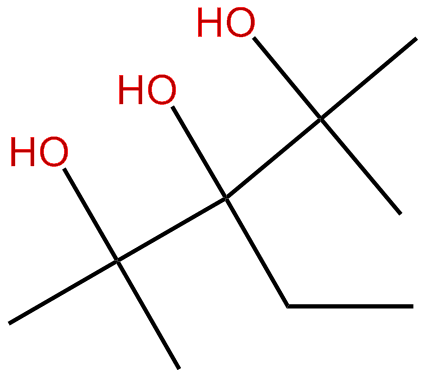 Image of 3-ethyl-2,4-dimethyl-2,3,4-pentanetriol