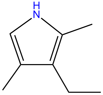 Image of 3-ethyl-2,4-dimethylpyrrole