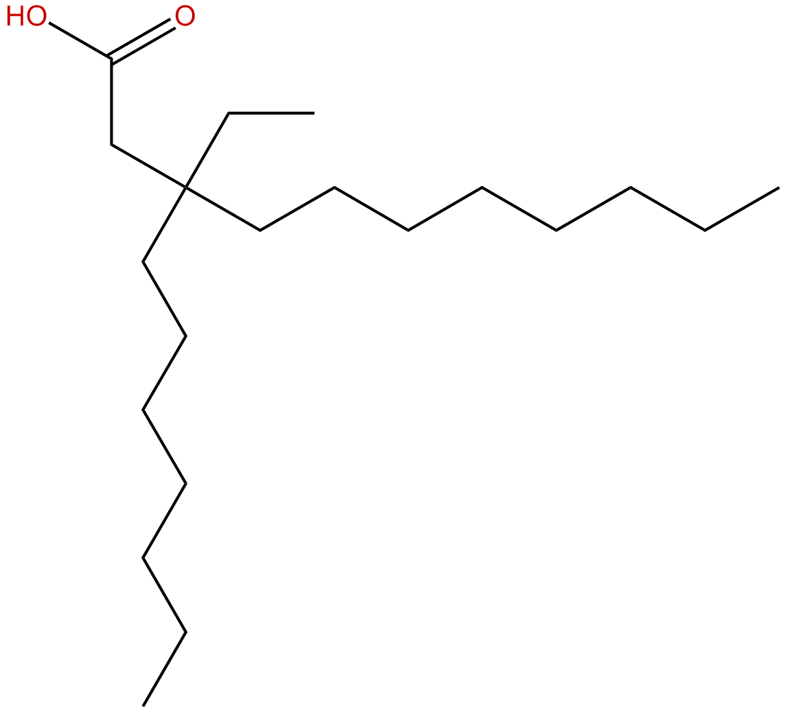 Image of 3-ethyl-3-heptylundecanoic acid