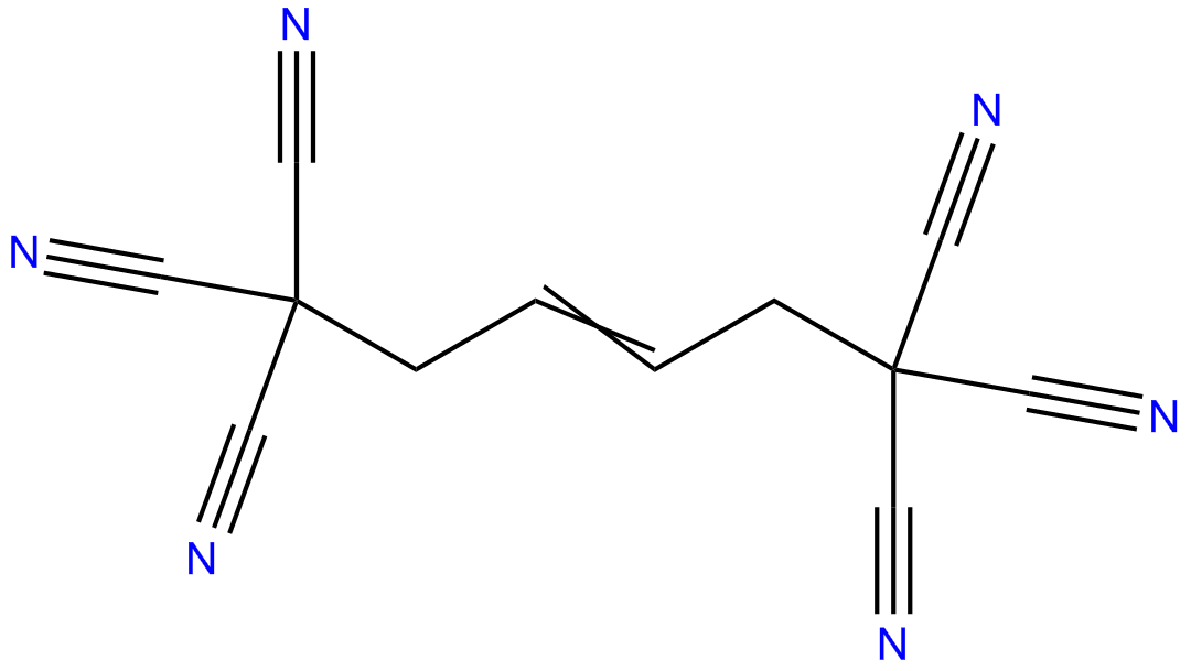Image of 3-hexene-1,1,1,6,6,6-hexacarbonitrile