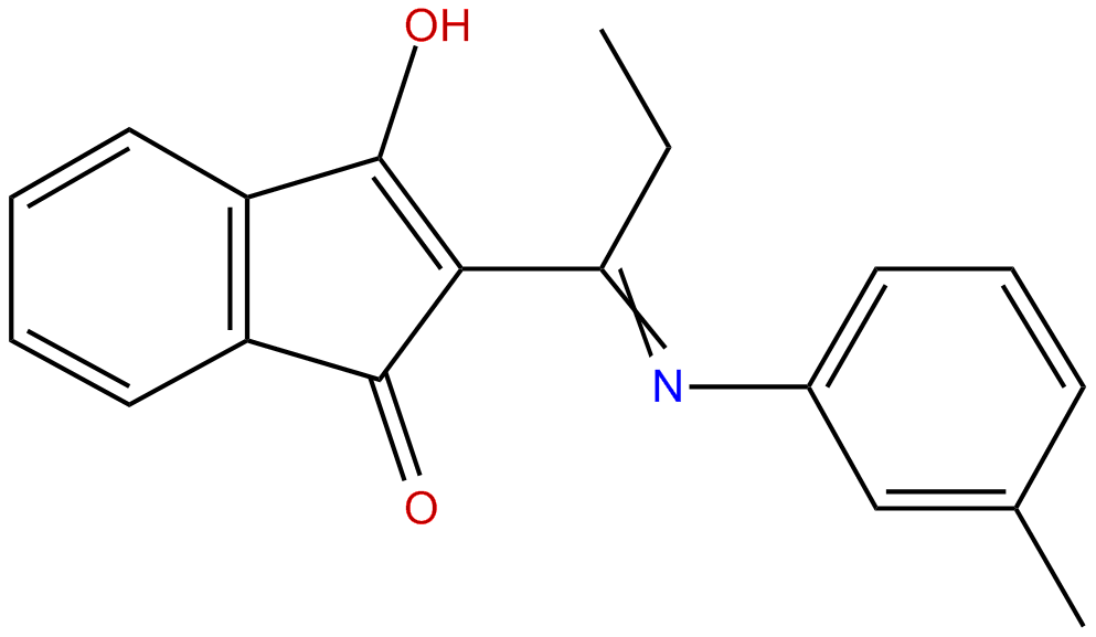 Image of 3-hydroxy-2-(1-(m-tolylimino)propyl)-1H-inden-1-one