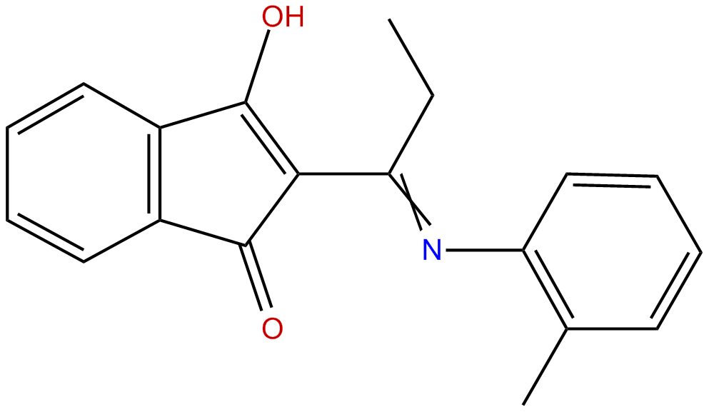 Image of 3-hydroxy-2-(1-(o-tolylimino)propyl)-1H-inden-1-one