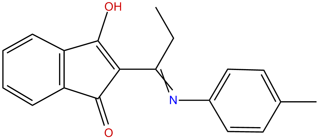 Image of 3-hydroxy-2-(1-(p-tolylimino)propyl)-1H-inden-1-one