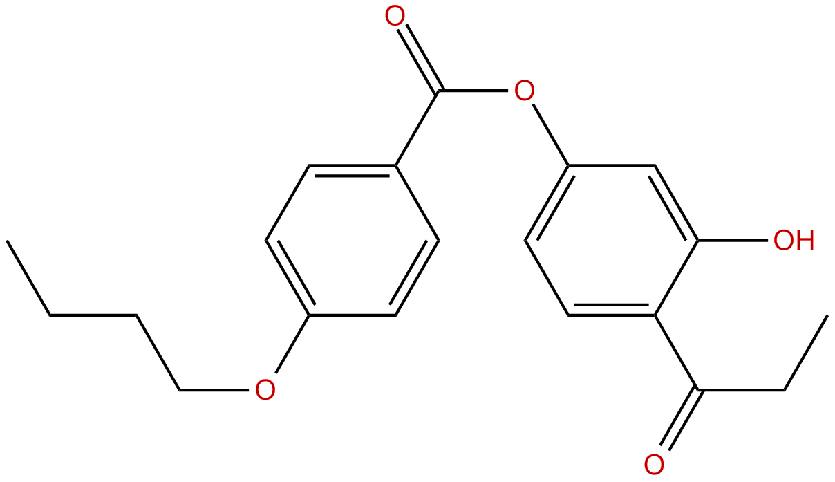 Image of 3-hydroxy-4-propionylphenyl 4'-butyloxybenzoate