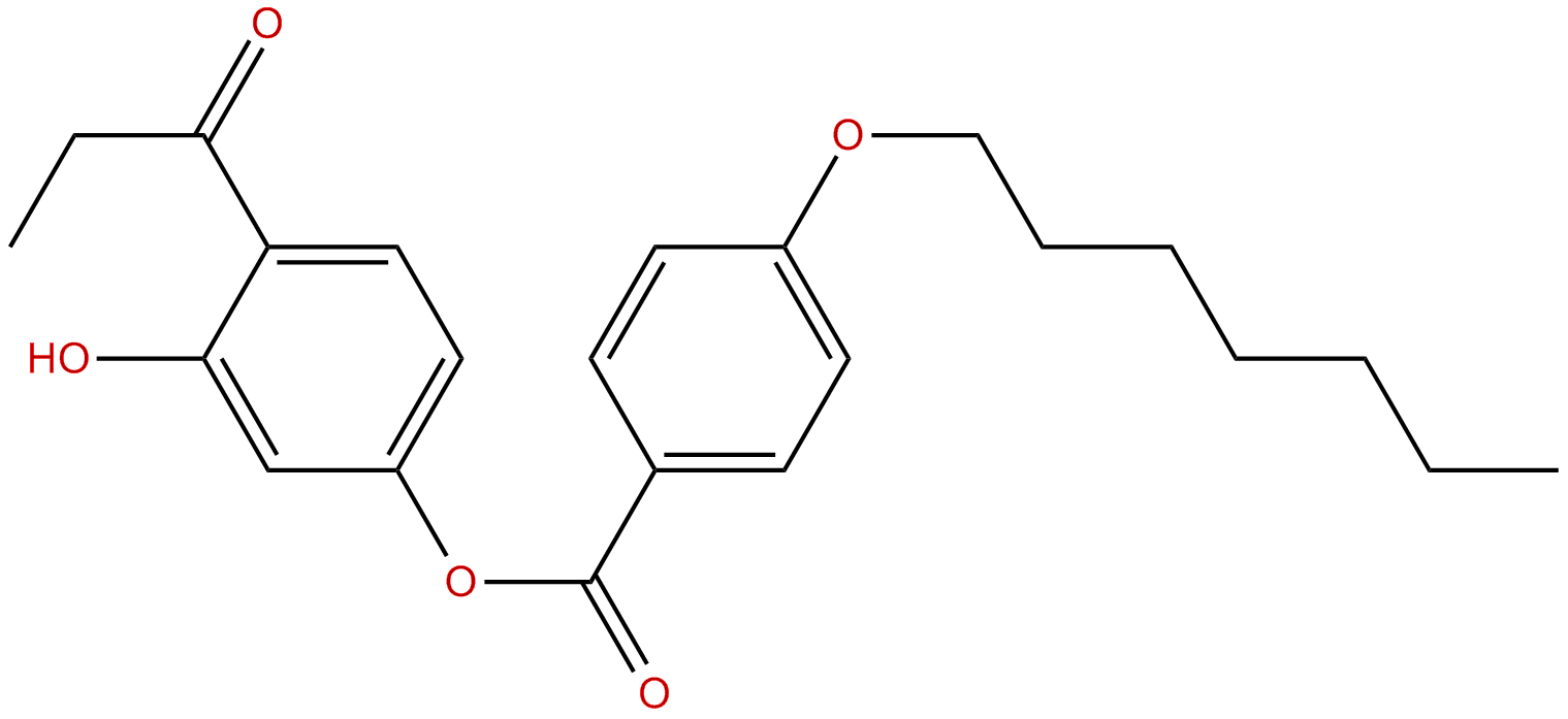 Image of 3-hydroxy-4-propionylphenyl 4'-heptyloxybenzoate