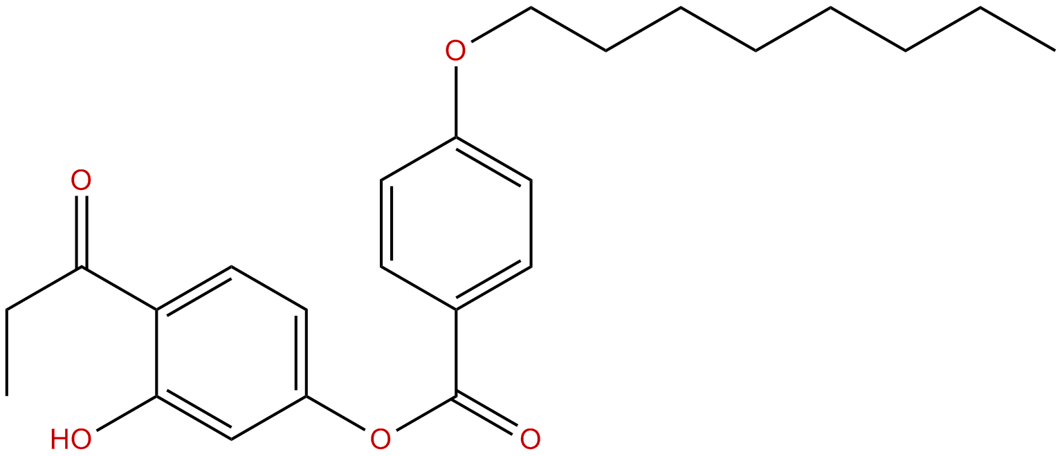 Image of 3-hydroxy-4-propionylphenyl 4'-octyloxybenzoate