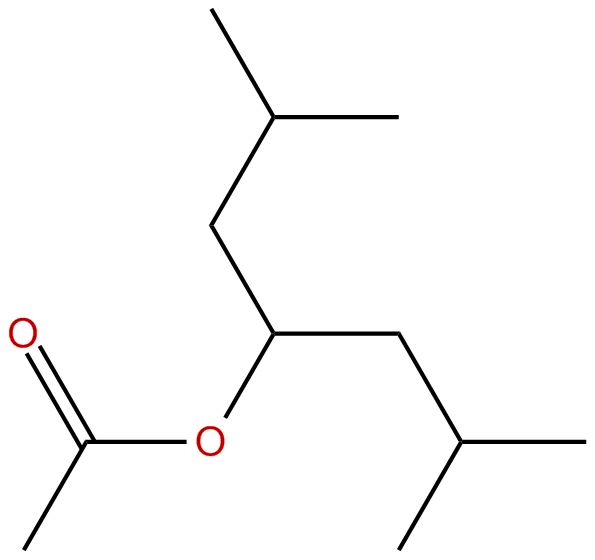 Image of 3-methyl-1-(2-methylpropyl)butyl ethanoate