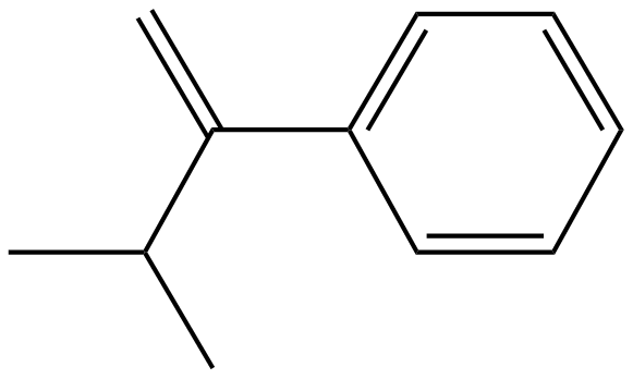 Image of 3-methyl-2-phenyl-1-butene