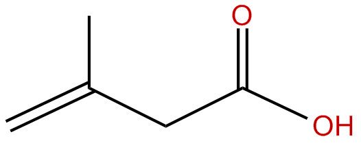 Image of 3-methyl-3-butenoic acid