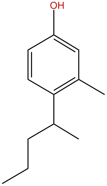 Image of 3-methyl-4-(1-methylbutyl)phenol