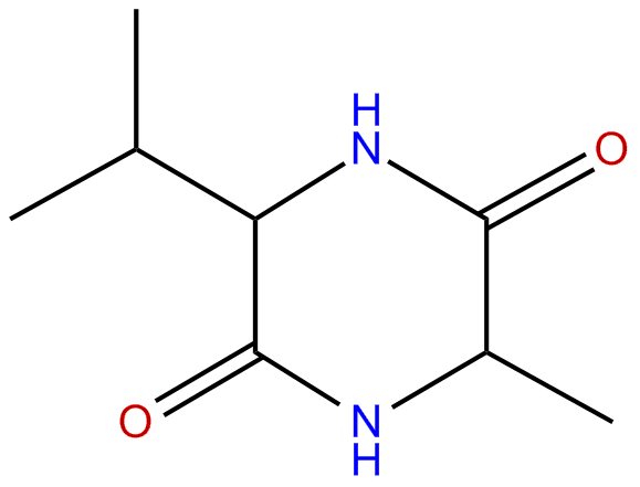 Image of 3-methyl-6-(1-methylethyl)-2,5-piperazinedione