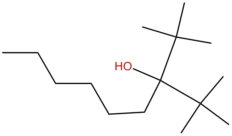 Image of 3-nonanol, 2,2-dimethyl-3-tert-butyl-