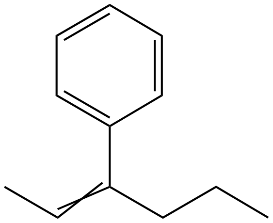 Image of 3-phenyl-2-hexene