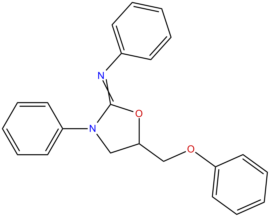 Image of 3-phenyl-5-phenoxymethyl-2-N-phenyliminooxazolidine