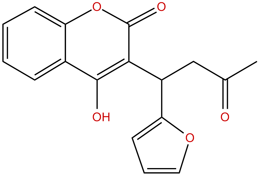 Image of 3-(.alpha.-acetonylfurfuryl)-4-hydroxycoumarin