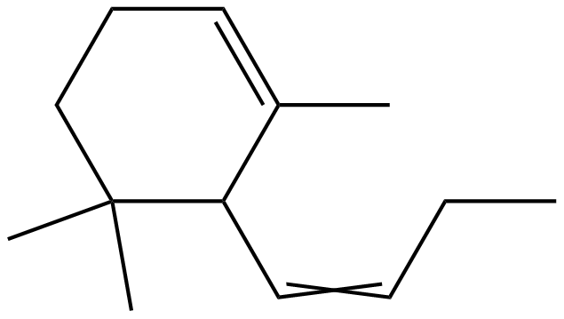 Image of 3-(1-butenyl)-2,4,4-trimethylcyclohexene