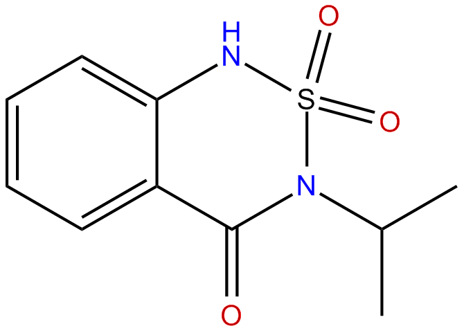 Image of 3-(1-methylethyl)-1H-2,1,3-benzothiadiazin-4(3H)-one 2,2-dioxide
