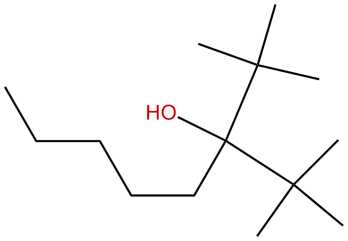 Image of 3-(1,1-dimethlyethyl)-2,2-dimethyl-3-octanol