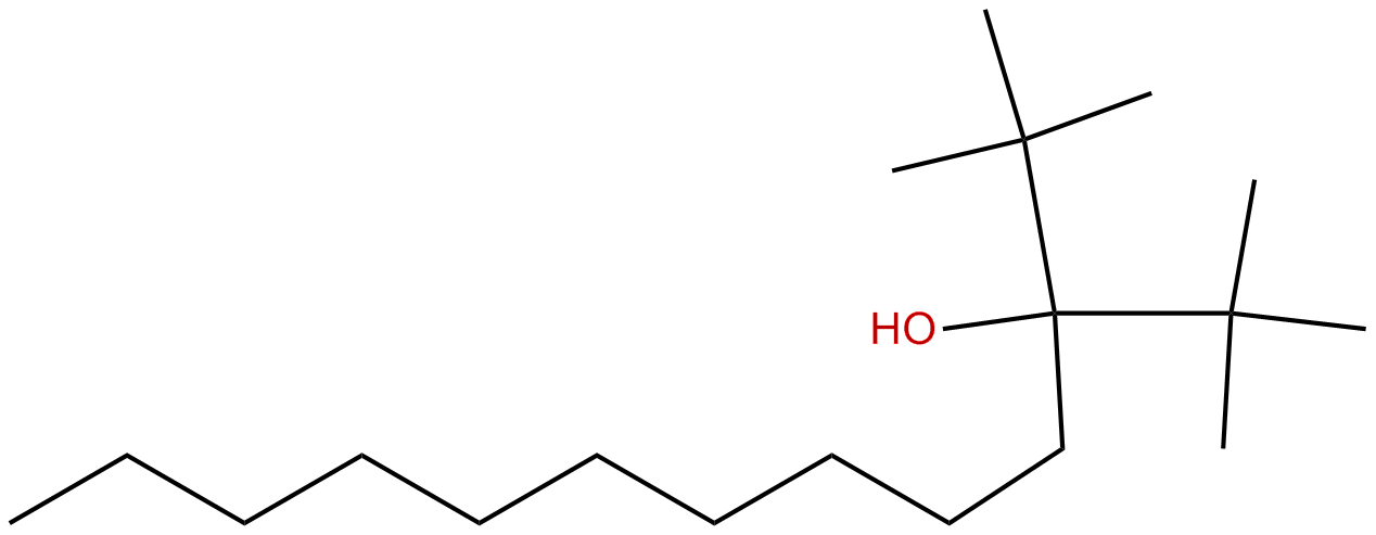 Image of 3-(1,1-dimethylethyl)-2,2-dimethyl-3-tridecanol