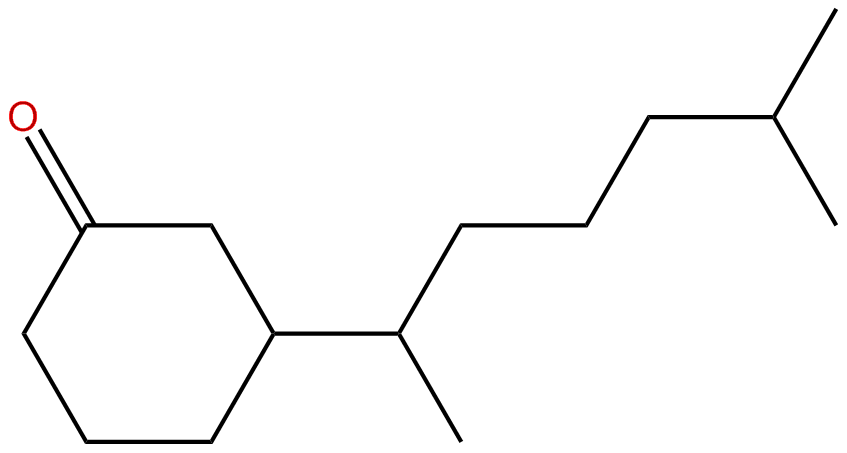 Image of 3-(1,5-dimethylhexyl)cyclohexanone