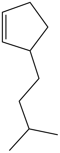 Image of 3-(3-methylbutyl)cyclopentene