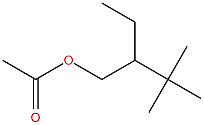 Image of 3,3-dimethyl-2-ethylbutyl ethanoate