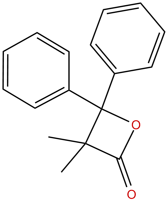 Image of 3,3-dimethyl-4,4-diphenyloxetan-2-one