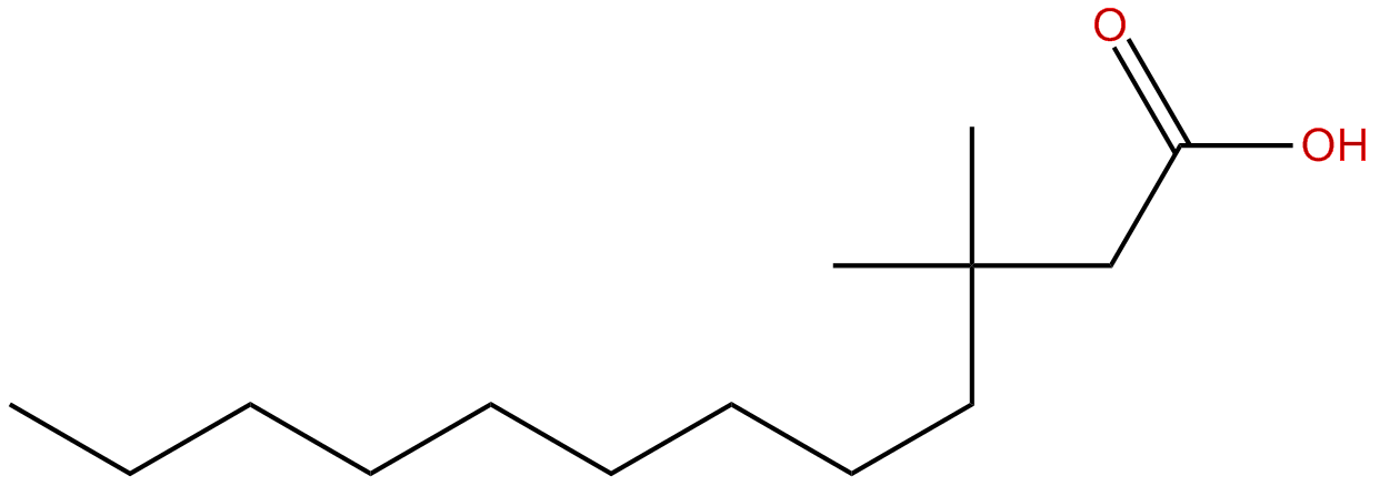 Image of 3,3-dimethyldodecanoic acid