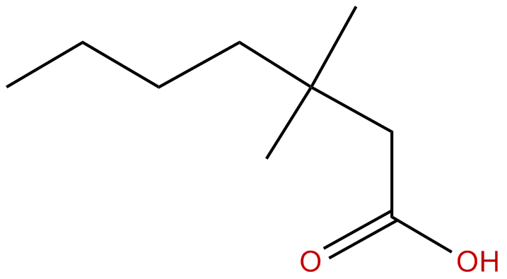 Image of 3,3-dimethylheptanoic acid