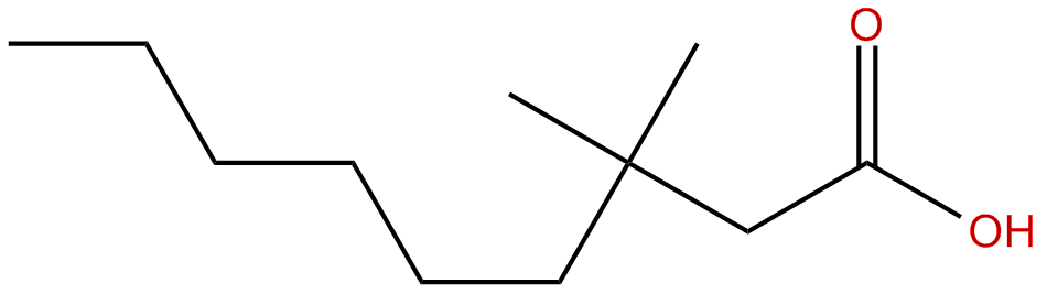 Image of 3,3-dimethylnonanoic acid