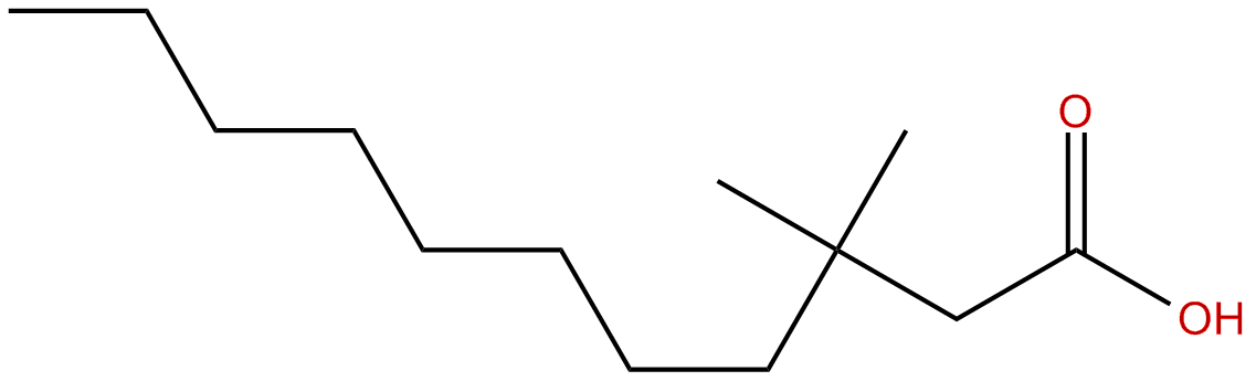 Image of 3,3-dimethylundecanoic acid