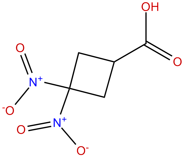 Image of 3,3-dinitrocyclobutanecarboxylic acid