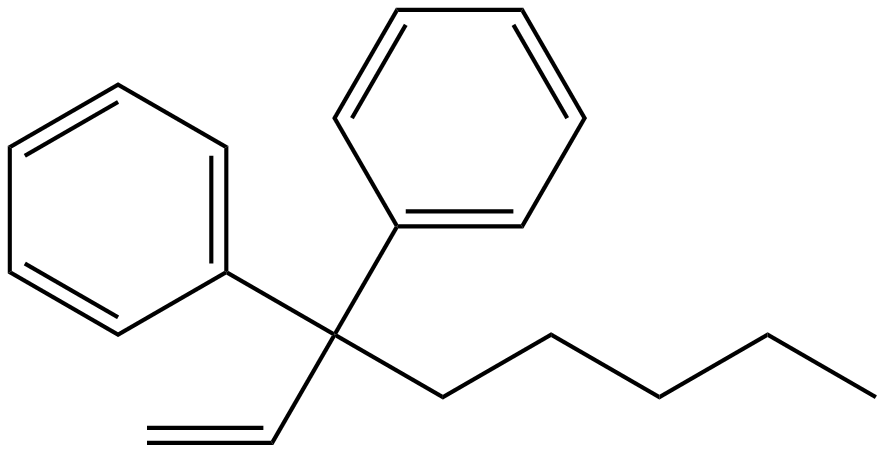 Image of 3,3-diphenyl-1-octene