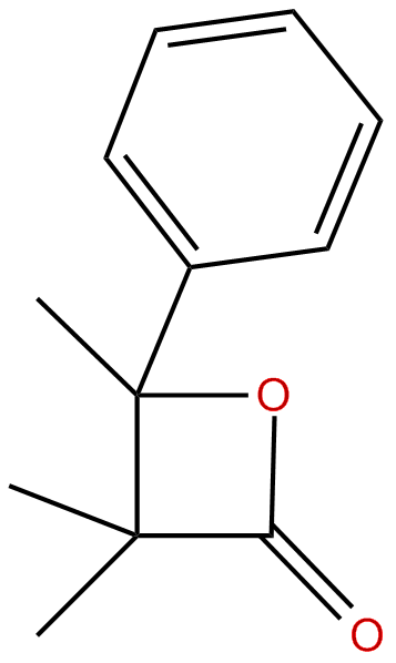 Image of 3,3,4-trimethyl-4-phenyl-2-oxetanone