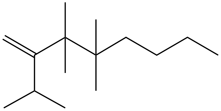 Image of 3,3,4,4-tetramethyl-2-(1-methylethyl)-1-octene