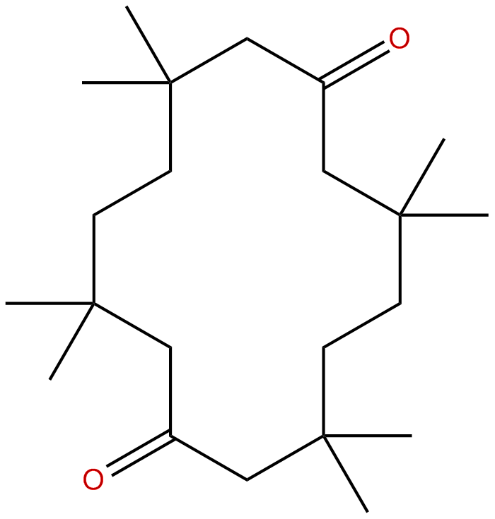 Image of 3,3,6,6,10,10,13,13-octamethylcyclotetradecane-1,8-dione