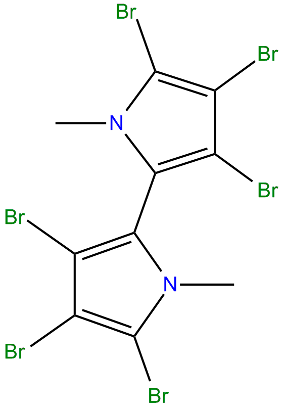 Image of 3,3',4,4',5,5'-hexabromo-1,1'-dimethyl-2,2'-bi-1H-pyrrole