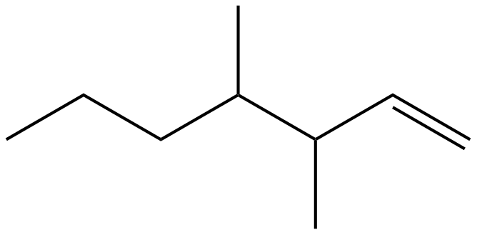 Image of 3,4-dimethyl-1-heptene