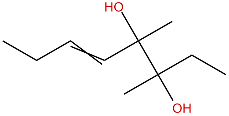 Image of 3,4-dimethyl-5-octene-3,4-diol