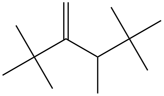 Image of 3,4,4-trimethyl-2-(1,1-dimethylethyl)-1-pentene