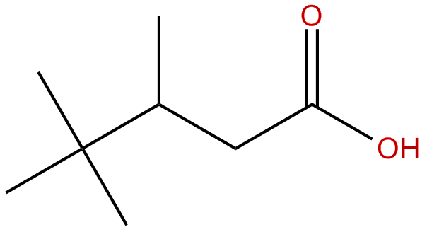 Image of 3,4,4-trimethylpentanoic acid