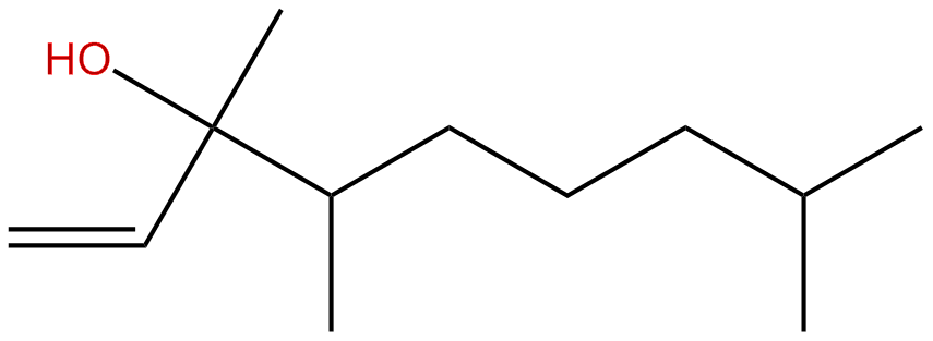 Image of 3,4,8-trimethyl-1-nonen-3-ol