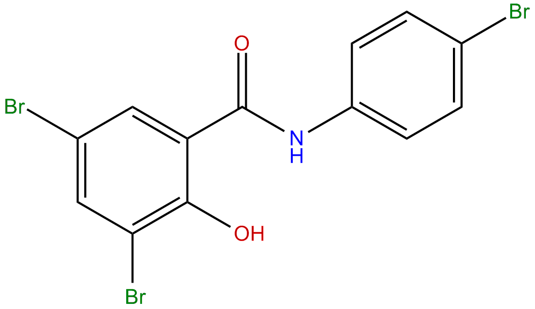 Image of 3,5-dibromo-N-(4-bromophenyl)-2-hydroxybenzamide