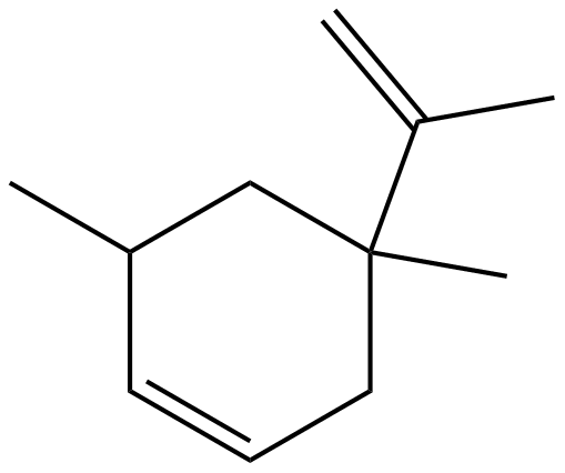 Image of 3,5-dimethyl-5-(1-methylethenyl)cyclohexene