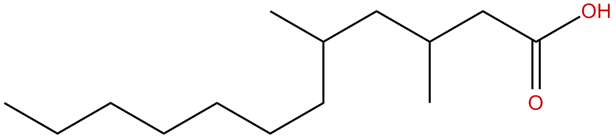 Image of 3,5-dimethyldodecanoic acid