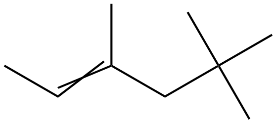Image of 3,5,5-trimethyl-2-hexene (low boiling isomer)