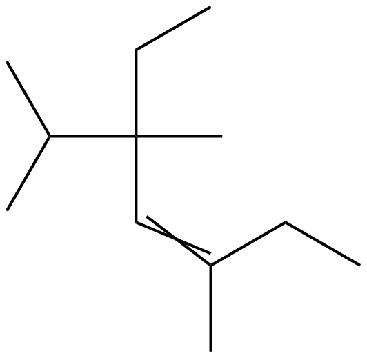 Image of 3,5,6-trimethyl-5-ethyl-3-heptene