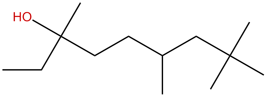 Image of 3,6,8,8-tetramethyl-3-nonanol