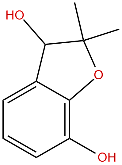 Image of 3,7-benzofurandiol, 2,3-dihydro-2,2-dimethyl-