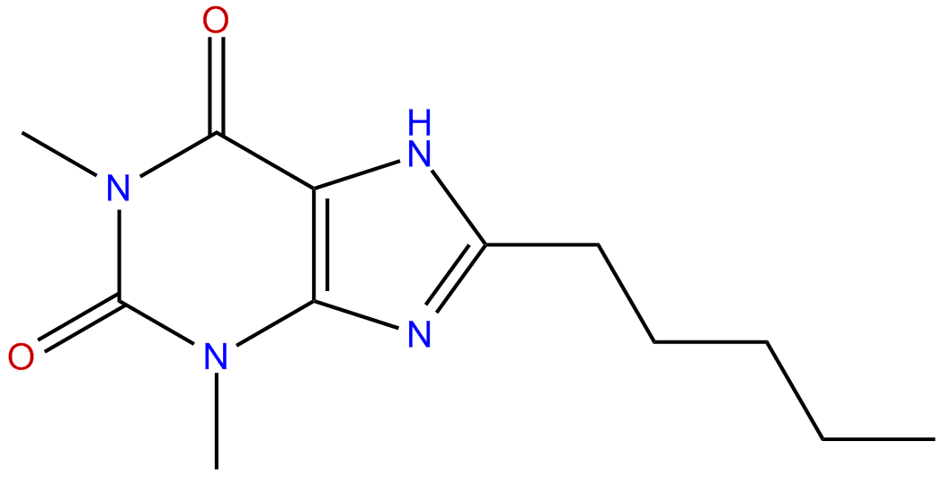 Image of 3,7-dihydro-1,2-dimethyl-8-pentyl-1H-purine-2,6-dione